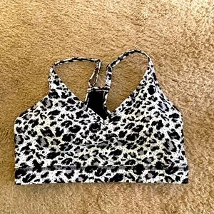 Zyia Snow Leopard Brilliant Mesh Bra size small